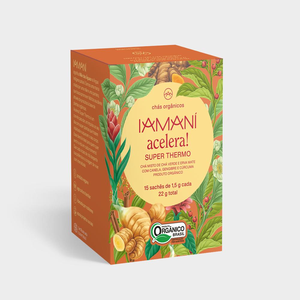 Chá Orgânico Acelera Metabolismo / Acelera! - 15 sachês