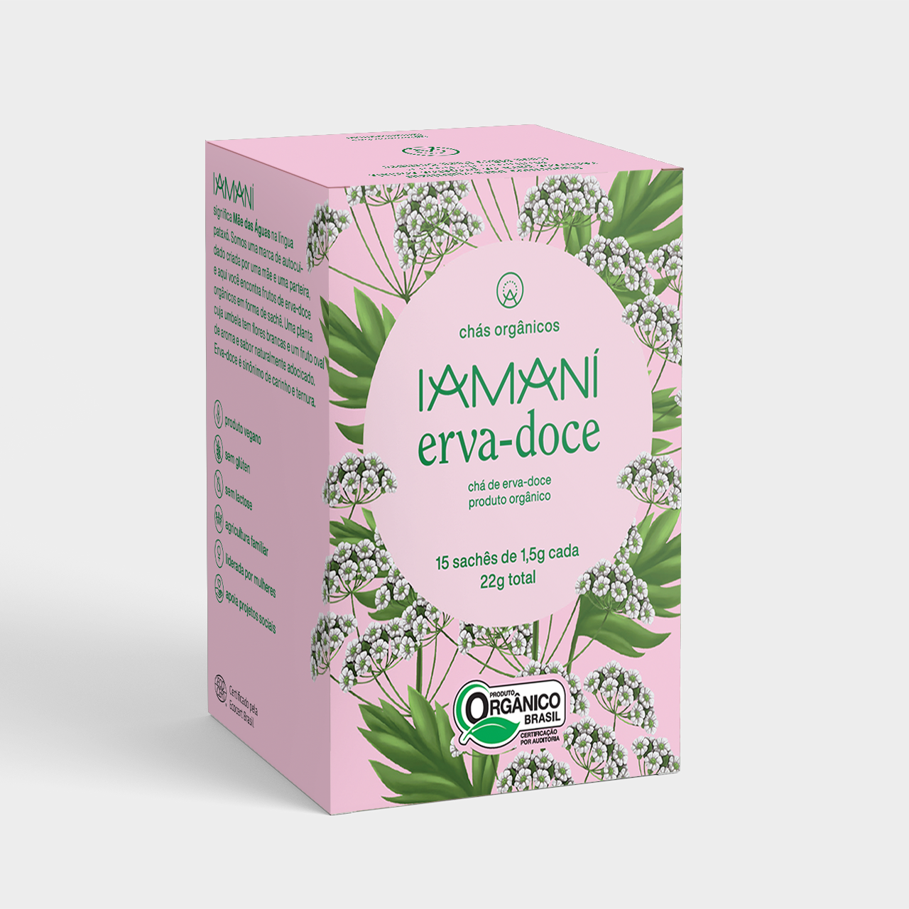 Chá Orgânico Erva-doce 15 sachês – Iamaní Chás Funcionais Orgânicos Chá Orgânico Erva-doce 15 sachês – Iamaní Chás Funcionais Orgânicos