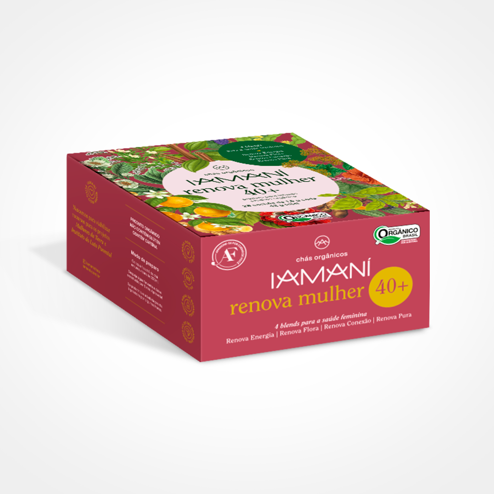 Chá Orgânico Renova Mulher 40+ (4 Blends - 28 Sachês)