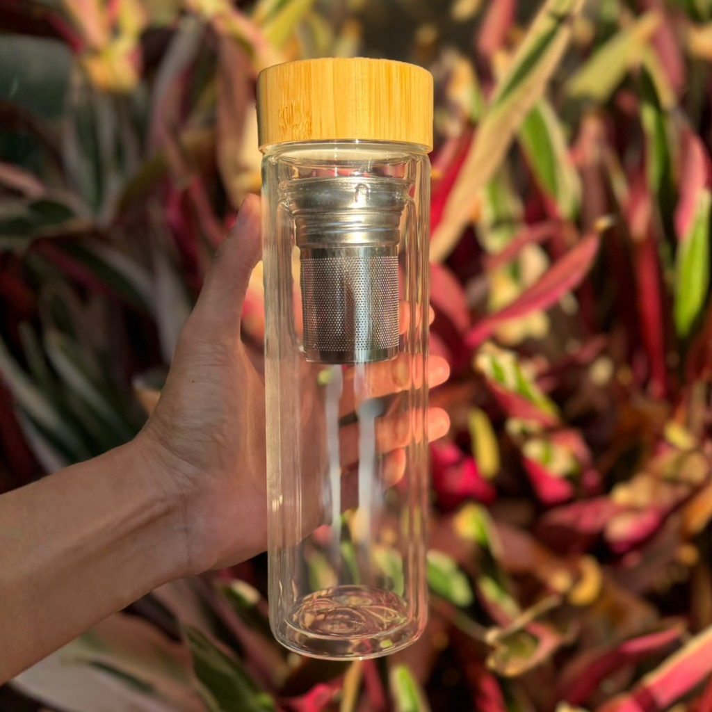 Garrafa de Vidro com Infusor 490 ml