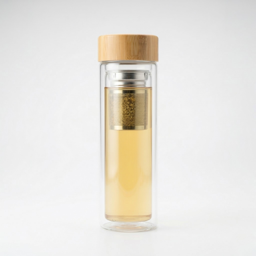 Garrafa de Vidro com Infusor 490 ml