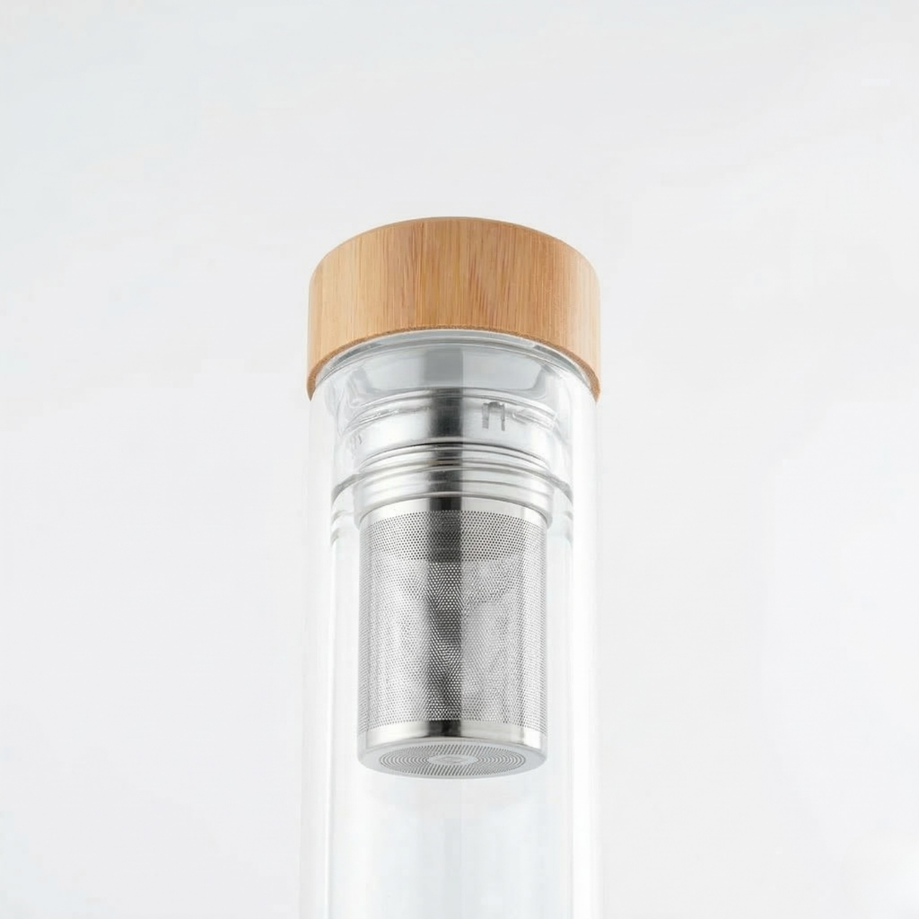 Garrafa de Vidro com Infusor 490 ml