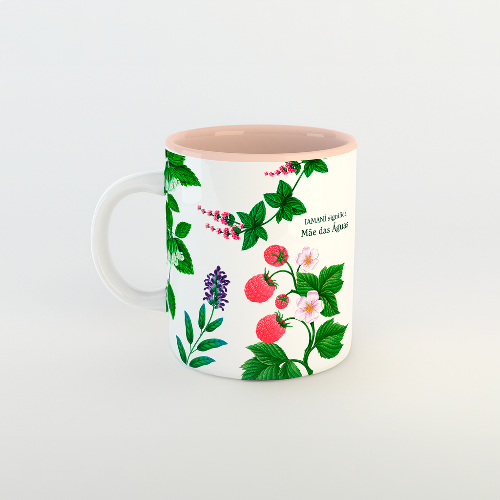 Caneca Iamaní - Fundo Rosa