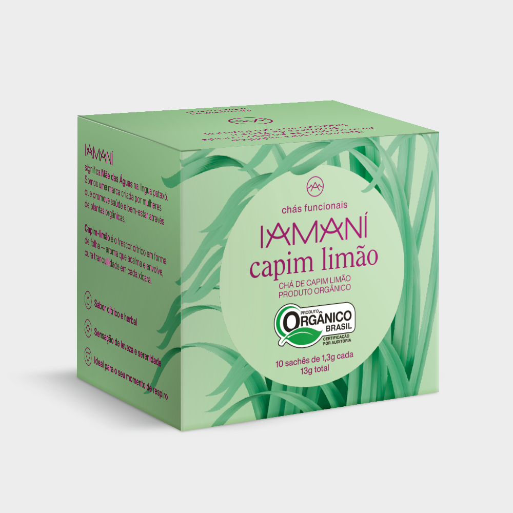 Chá Orgânico Capim Limão - 10 Sachês