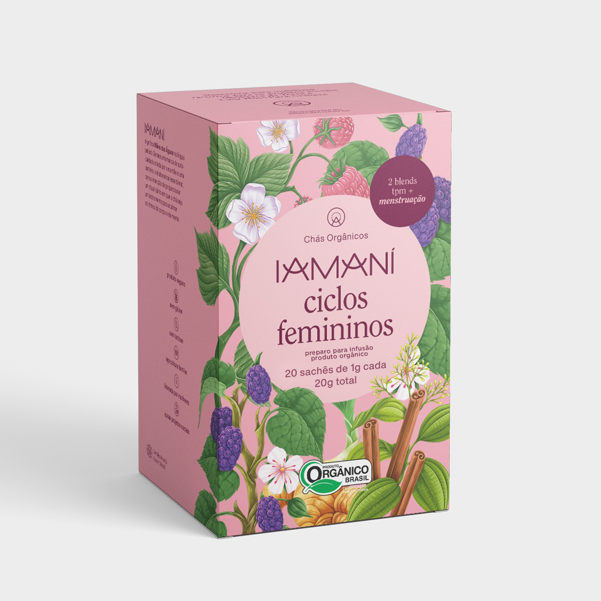 Chá Orgânico Ciclos Femininos (TPM + Menstruação - 20 sachês) – Iamaní ...