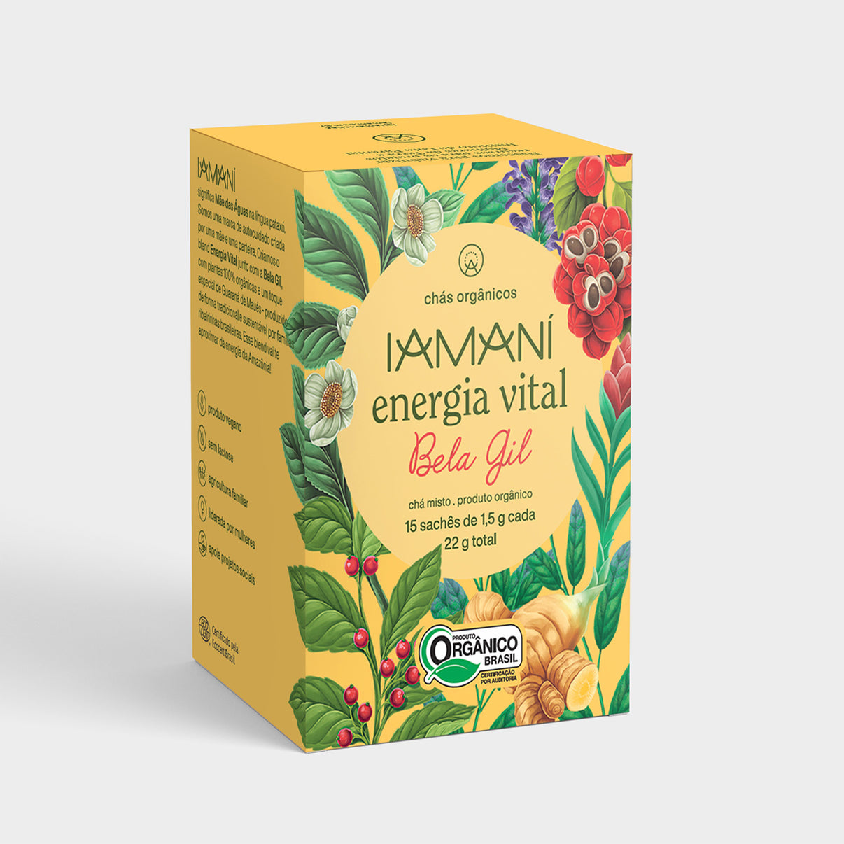 Chá Orgânico Energia Vital - 15 sachês – Iamaní Chás Funcionais Orgânicos