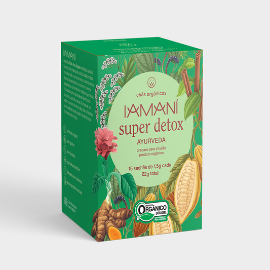 Chá Orgânico Super Detox Ayurveda - 15 sachês