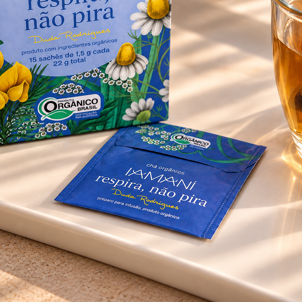Chá Orgânico Respira, Não Pira - Duda Rodrigues  - 15 sachês